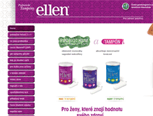 Tablet Screenshot of ellen-tampony.cz